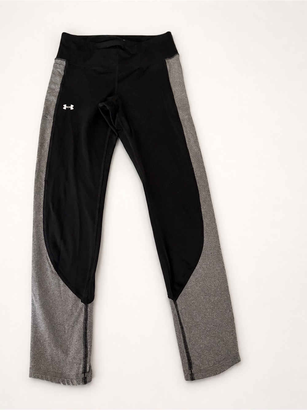 Under Armour ColdGear Compression Leggings Black Gray Women’s Medium